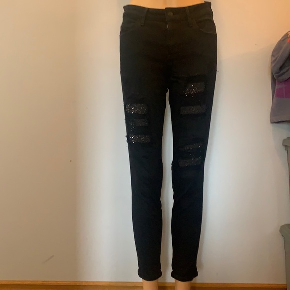 Guess Denim - Guess ripped studded jeans